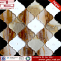 Peach heart pattern design Mosaic Glass Tiles in Acrylic